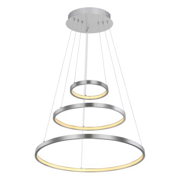 Suspension Globo RALPH LED Nickel mat, 1 lumière