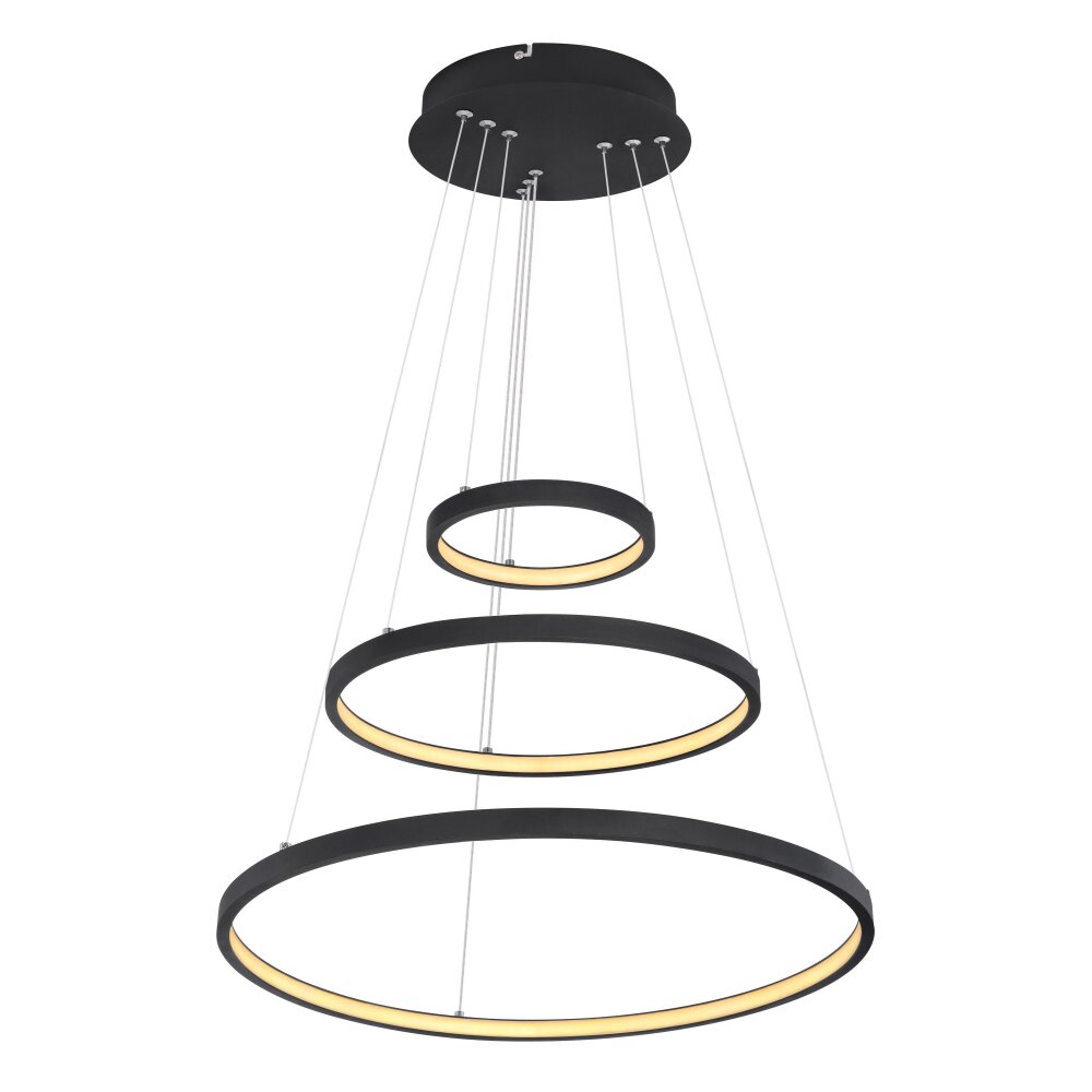 Suspension Globo RALPH LED Noir, 1 lumière main product photo