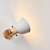 Applique murale Banjul Bois clair, Blanc, 1 lumière Applique murale Banjul Bois clair, Blanc, 1 lumière