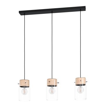 Suspension Eglo MADRESELVA Noir, 3 lumières