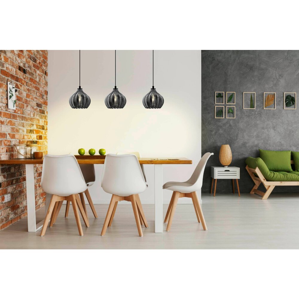 Suspension Eglo TAMALLAT Noir, 3 lumières main product photo