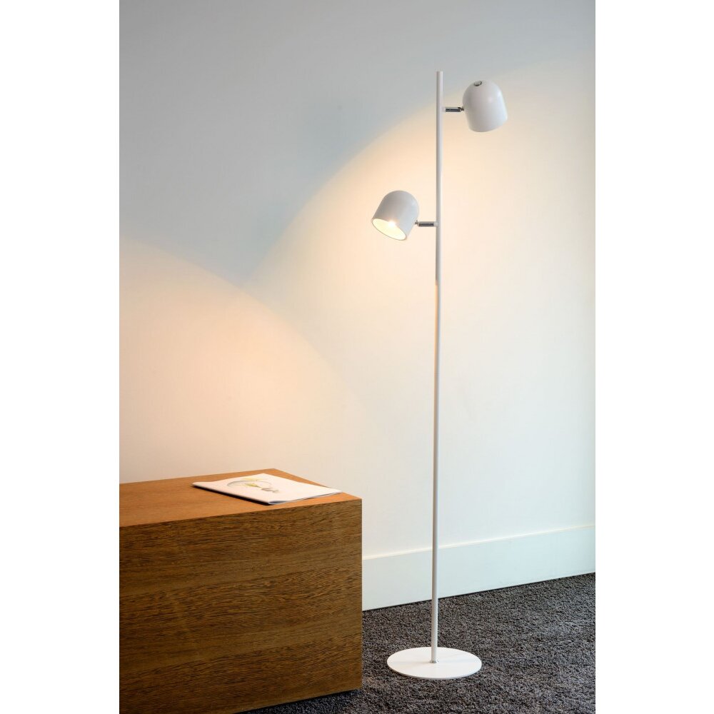 Lampadaire Lucide SKANSKA LED Blanc, 2 lumières main product photo