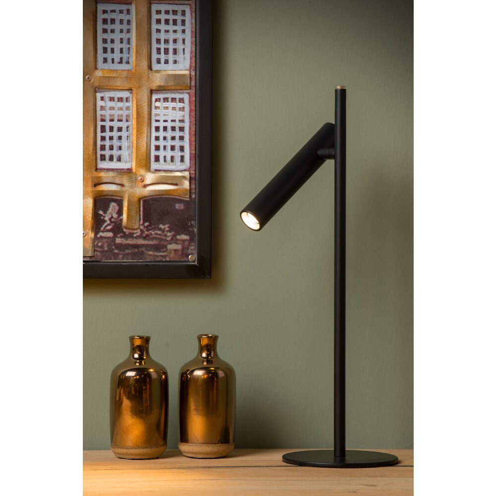Lampe de table Lucide PHILON LED Noir, 1 lumière main product photo
