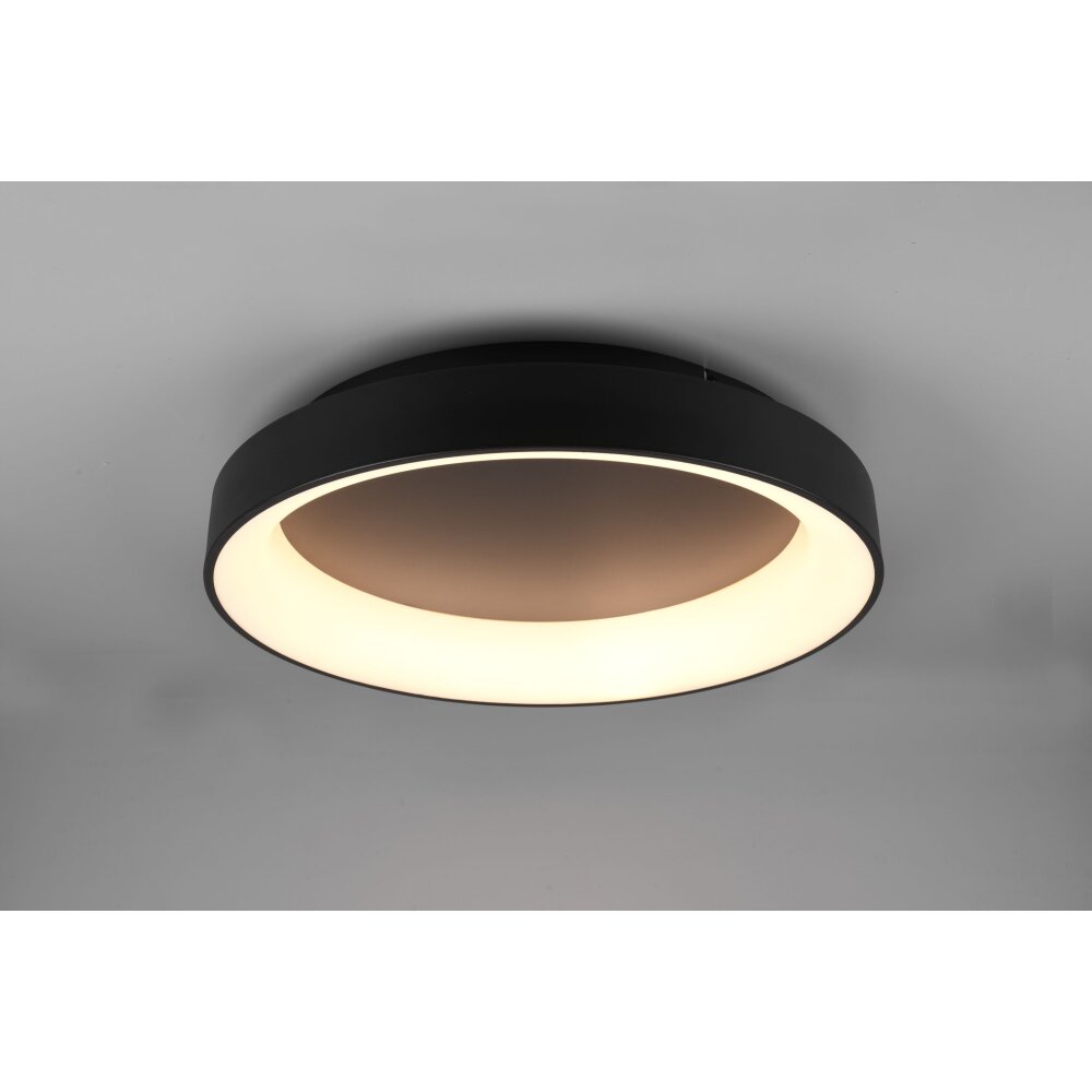 Plafonnier Trio Girona LED Noir, 1 lumière, Télécommandes main product photo