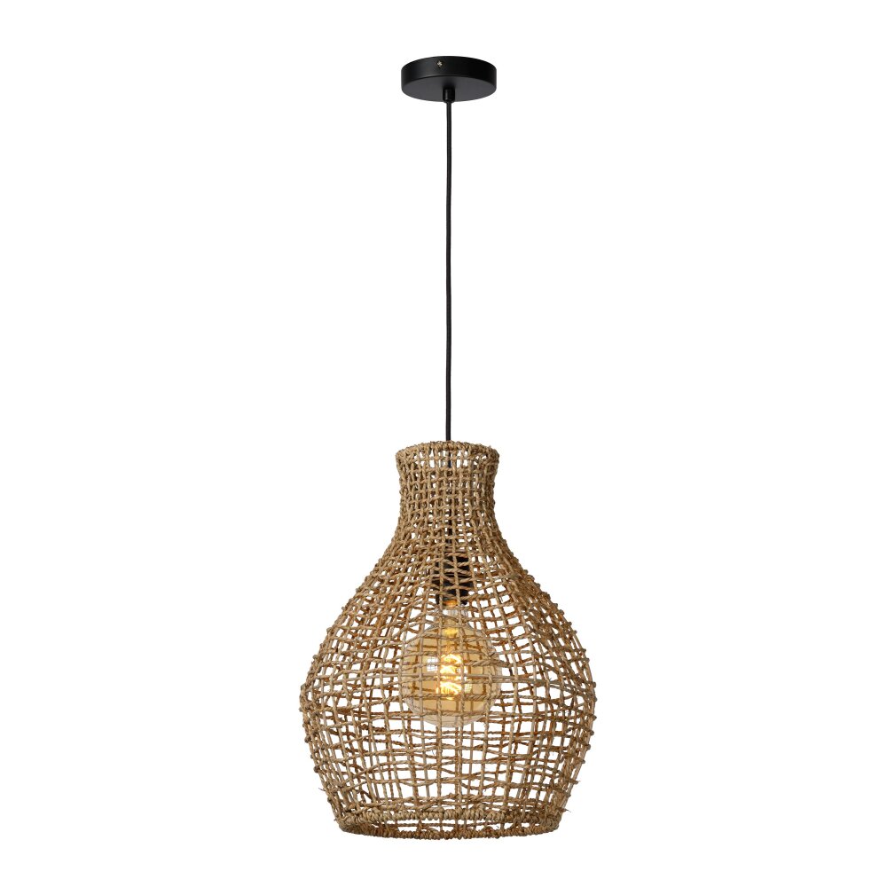 Suspension Lucide ALBAN Noir, 1 lumière main product photo