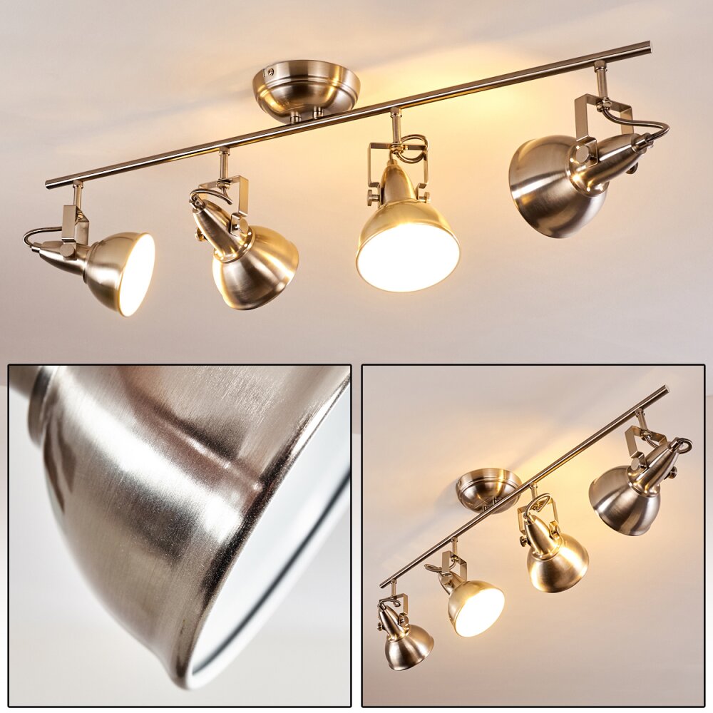 Plafonnier Tina Nickel mat, 4 lumières main product photo
