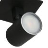 Plafonnier Steinhauer Points noirs LED Noir, 1 lumière