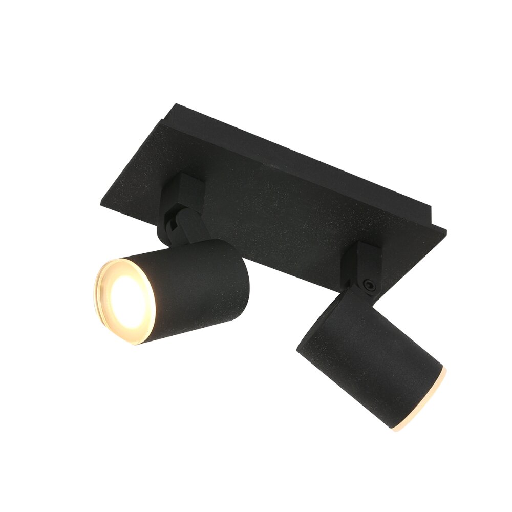 Plafonnier Steinhauer Points noirs LED Noir, 2 lumières main product photo