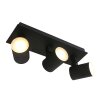 Plafonnier Steinhauer Points noirs LED Noir, 3 lumières