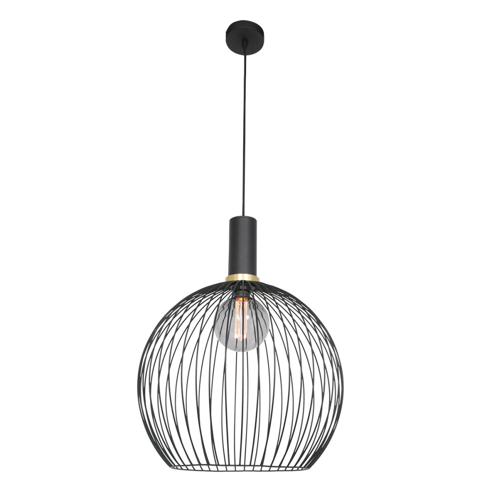 Suspension Steinhauer Aureole Noir, 1 lumière main product photo