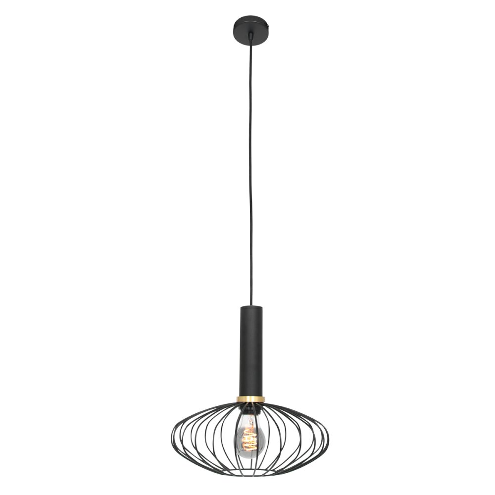 Suspension Steinhauer Aureole Noir, 1 lumière main product photo
