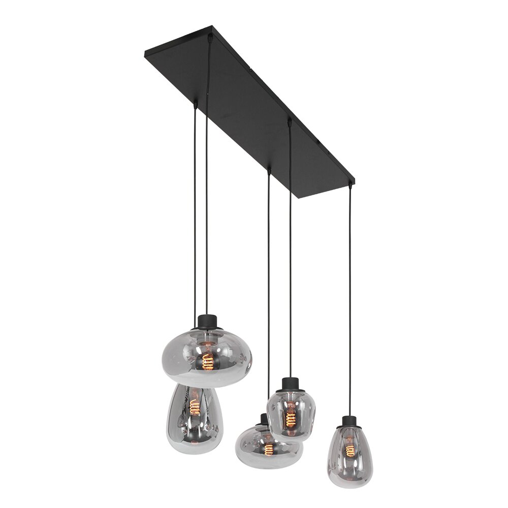 Suspension Steinhauer Reflexion Noir, 5 lumières main product photo