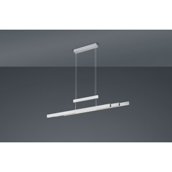 Suspension Trio-Leuchten Trajan LED Nickel mat, 3 lumières