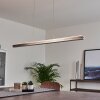 Suspension Goun LED Nickel mat, 2 lumières