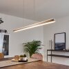 Suspension Goun LED Nickel mat, 2 lumières