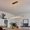 Suspension Goun LED Nickel mat, 2 lumières