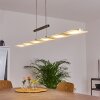 Suspension Hogana LED Nickel mat, 1 lumière