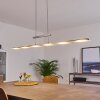 Suspension Hogana LED Nickel mat, 1 lumière