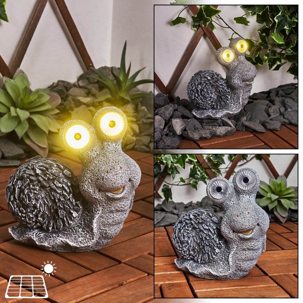 lampe solaire Sunderby LED Gris, Orange, 2 lumières main product photo