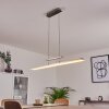 Suspension Barrud LED Argenté, 1 lumière