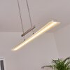 Suspension Barrud LED Argenté, 1 lumière