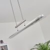 Suspension Barrud LED Argenté, 1 lumière