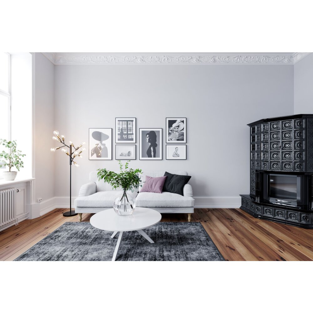 Lampadaire By Rydens Heroes Laiton, Noir, 12 lumières main product photo
