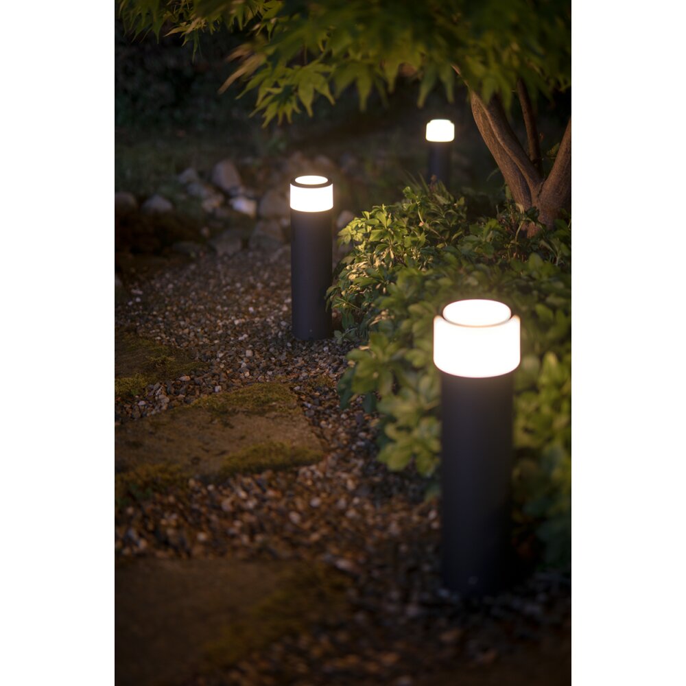 Borne d'éclairage, kit de base Philips Hue Ambiance White & Color Calla LED Noir, 1 lumière, Changeur de couleurs main product photo