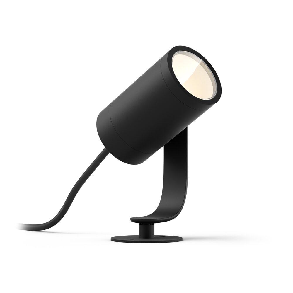 Projecteur Philips Hue Ambiance White & Color WACA Lily LED Noir, 1 lumière, Changeur de couleurs main product photo