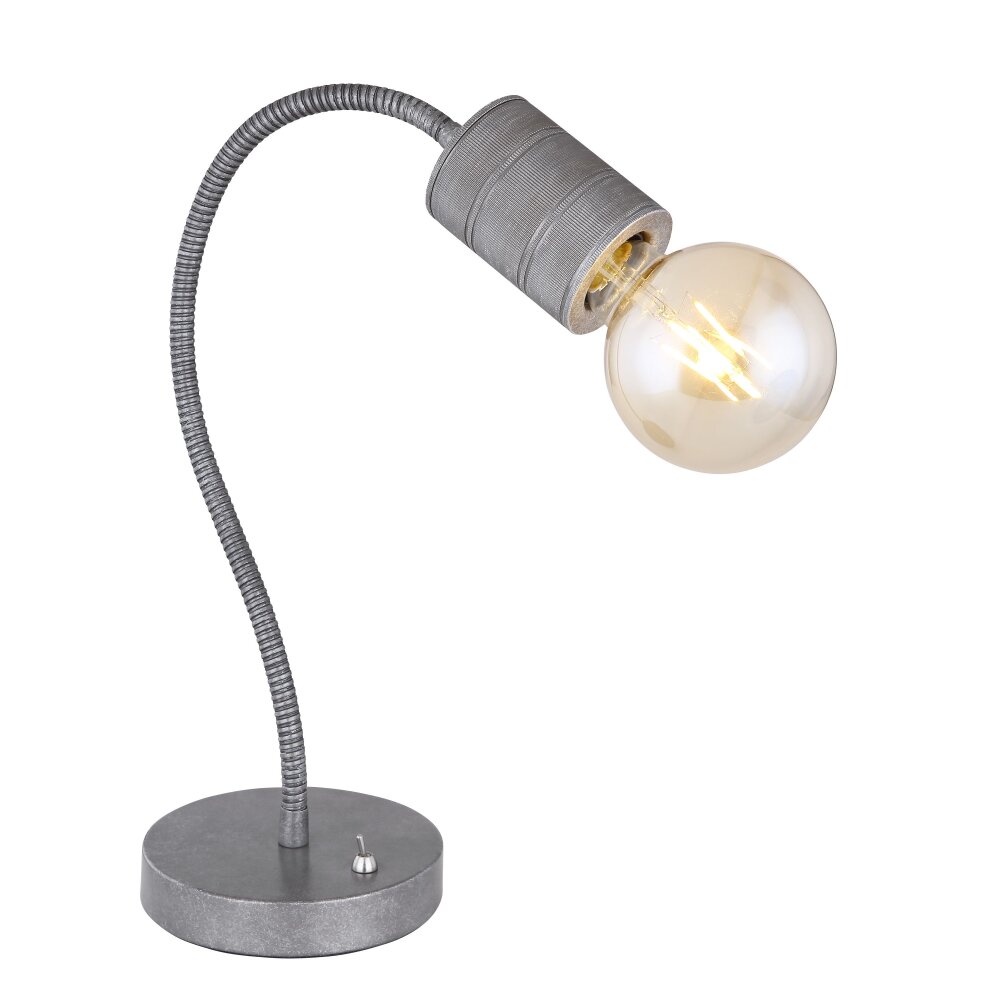 Lampe de table Globo FREDDY Argent Oxydé, 1 lumière main product photo