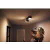 Plafonnier Philips HUE Centris LED Noir, 3 lumières, Changeur de couleurs