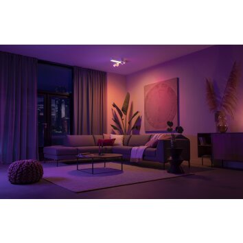 Plafonnier Philips HUE Centris LED Blanc, 3 lumières, Changeur de couleurs