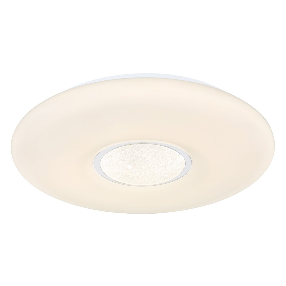 Plafonnier Globo SULLY LED Blanc, 1 lumière, Télécommandes, Changeur de couleurs main product photo