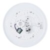 Plafonnier Globo SULLY LED Blanc, 1 lumière, Télécommandes, Changeur de couleurs