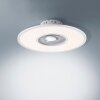 Ventilateur de plafond Leuchten Direkt FLAT-AIR LED Argenté, 1 lumière, Télécommandes