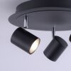 Plafonnier Leuchten Direkt TARIK LED Noir, 3 lumières