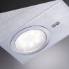 lampes pour bandeaux Leuchten Direkt THEO LED Acier inoxydable, 3 lumières