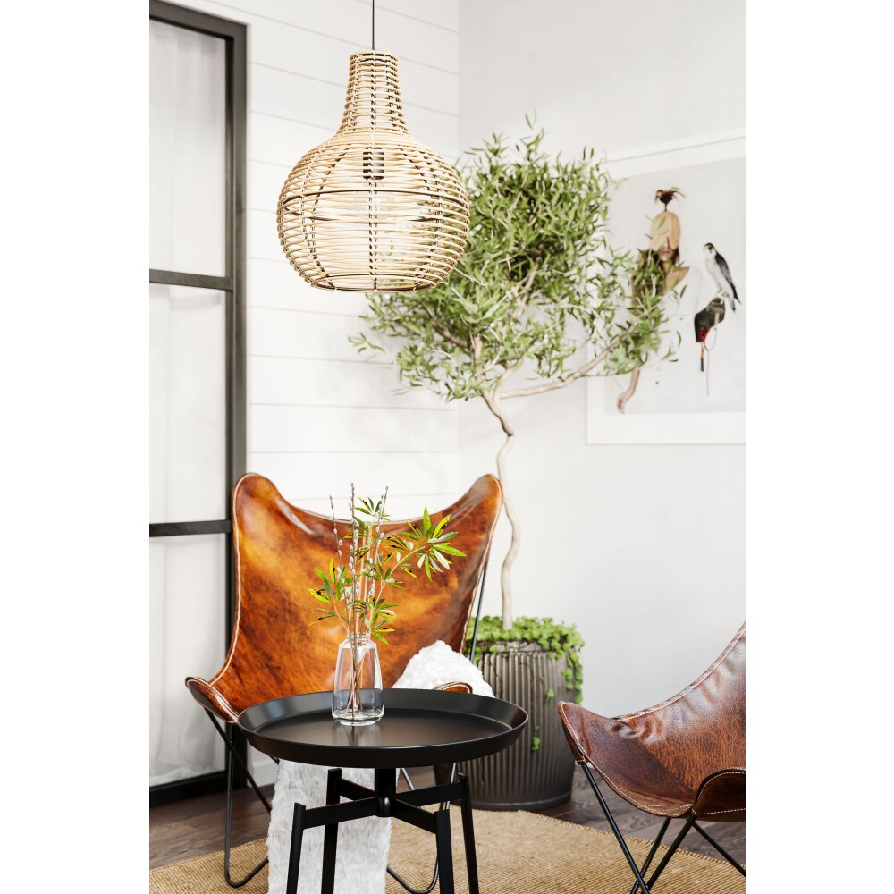 Suspension By Rydens Granada Bois clair, Noir, 1 lumière main product photo