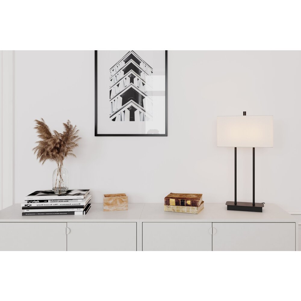 Lampe de table By Rydens Luton Noir, 2 lumières main product photo