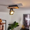 Plafonnier Giresta LED Brun, Noir, 1 lumière