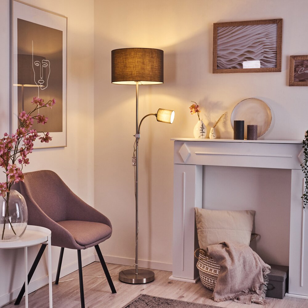 Lampadaire Jobsbo Nickel mat, 2 lumières main product photo