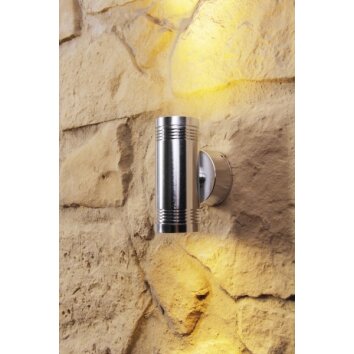 Applique murale d'extérieur Konstsmide Monza LED Aluminium, Acier inoxydable, 6 lumières