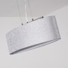 Suspension Tallaboa Gris, Nickel mat, 3 lumières