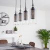 Suspension Crucible Gris, Noir, 4 lumières Suspension Crucible Gris, Noir, 4 lumières