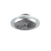 Ventilateur Reality Narvik LED Chrome, 1 lumière, Télécommandes
