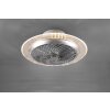 Ventilateur Reality Narvik LED Chrome, 1 lumière, Télécommandes