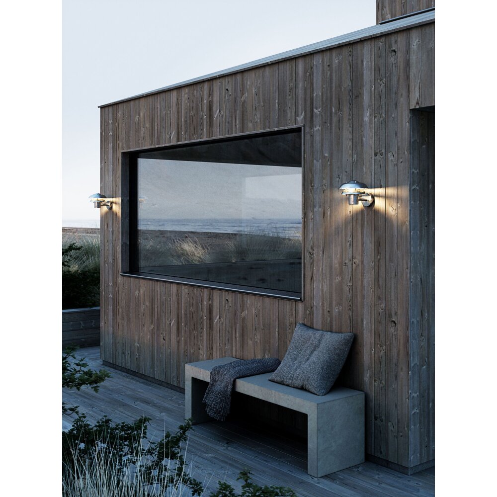 Applique murale d'extérieur Nordlux KURNOS Argenté, 1 lumière main product photo