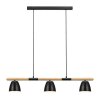 Suspension Nordlux THEO Bois clair, Noir, 3 lumières