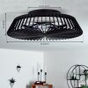 Ventilateur de plafond Rivarotta LED Blanc, 1 lumière, Télécommandes