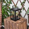 lampe solaire Sciolze Noir, Transparent, 2 lumières